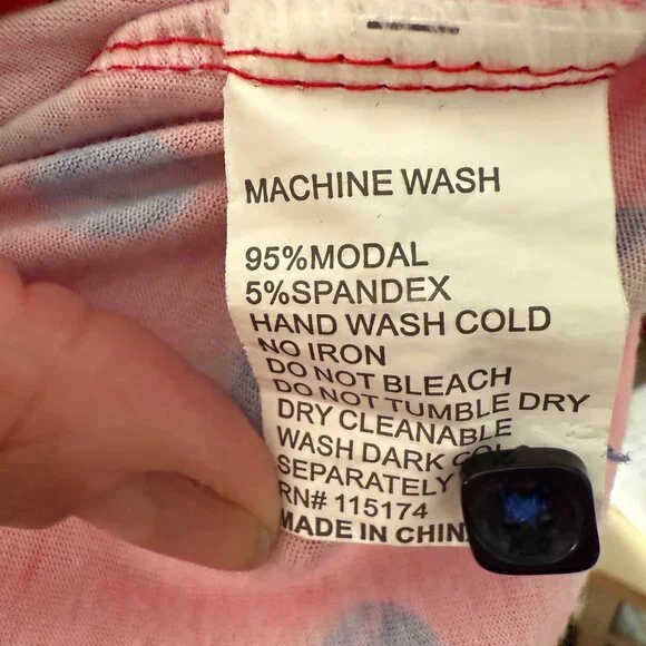 Deckmaster Mens Polka Dot Polo Shirt L Red & Navy - Picture 4 of 4